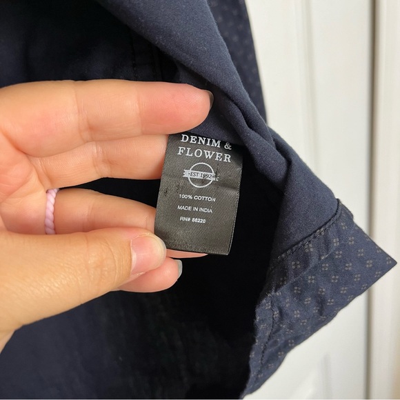 Denim & Flowers Men's Black Button-Up Shirt - Picture 3 of 6